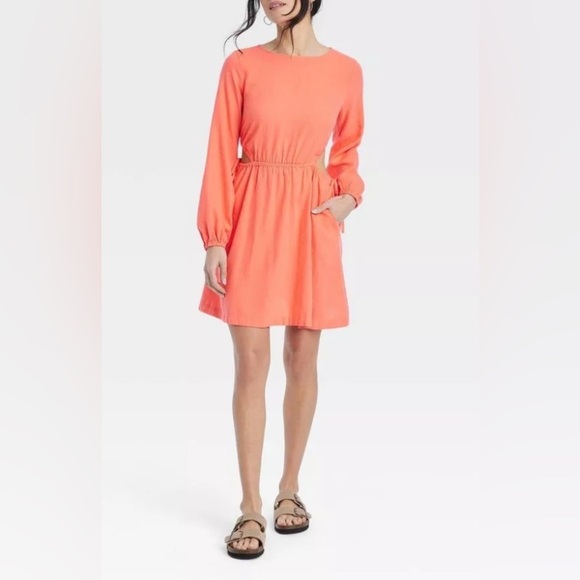 Universal Thread coral pink dress XS NWT - Picture 2 of 6